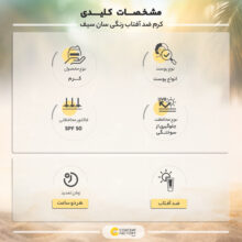 کرم ضد آفتاب رنگی سان‌سیف، 50 SPF، مدل MAQUISUN NW15، مناسب انواع پوست تنالیته با متوسط و حجم 40 میلی‌لیتر، محافظت‌کننده در برابر اشعه‌های UVA و UVB، بدون عطر، محافظت‌کننده پوست در برابر مواد آلرژی‌زا، دارای فرمولاسیون بدون چربی، با ماندگاری 2 ساعته