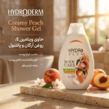 شامپو بدن کرمی هیدرودرم مدل Peach مناسب انواع پوست حجم 500 میلی لیتر