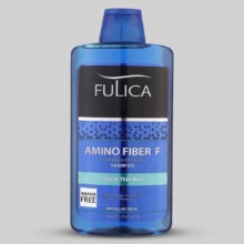 شامپو تقویت‌کننده و حجم دهنده موی سر فولیکا مدل AMINO FIBER F مخصوص موهای نازک و کم حجم، حجم 400 میلی‌لیتر